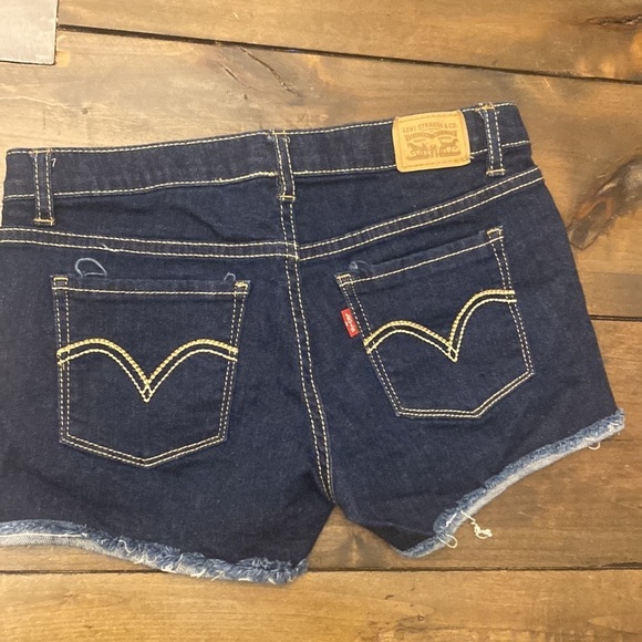 Levi's Other - Levi’s youth dark wash shorty shorts size 14